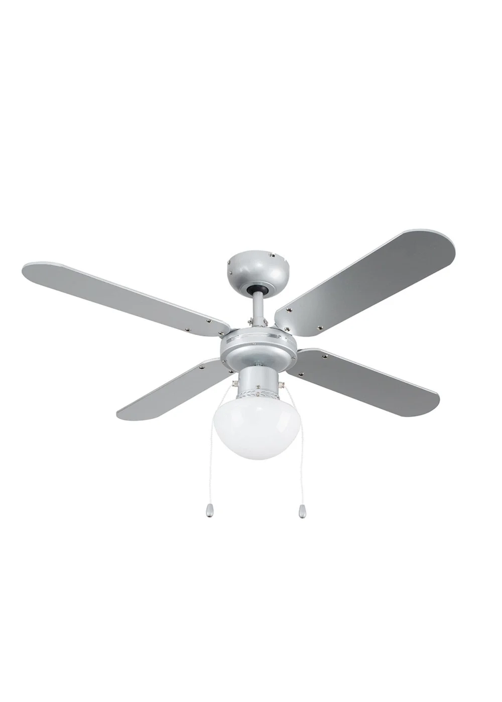 ValueLights 42 Inch Ceiling Fan Light with Reversible Silver Blades - One Size Image 5