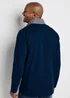 Cotton Traders Ink Signature Panelled Half Zip Top - 4XL Image 2