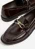 Linzi Affluent Brown Faux Leather Slip On Loafer - Size 6 Image 4