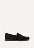 Linzi Precise Black Faux Suede Classic Loafer - Size 7 Image 2