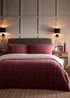 Dreams & Drapes Wynn Brushed Burgundy Duvet Cover Set - Single Image 1