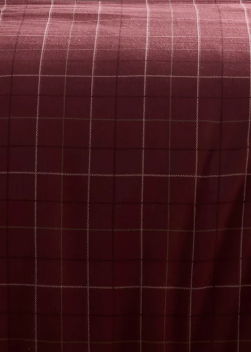 Dreams & Drapes Wynn Brushed Burgundy Duvet Cover Set - Single Image 3