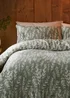 Fusion Winter Foliage Soft Fleece Green Duvet Cover Set - Single Image 2