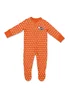 Lucy & Sam Orange Pumpkin Star Button Babygrow (0 to 24 Months) - 9 - 12 Months Image 2