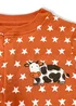 Lucy & Sam Orange Pumpkin Star Button Babygrow (0 to 24 Months) - 9 - 12 Months Image 3