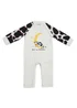 Lucy & Sam Offwhite Over The Moon Playsuit ( 0 to 24 Months) - 0-3 months Image 2