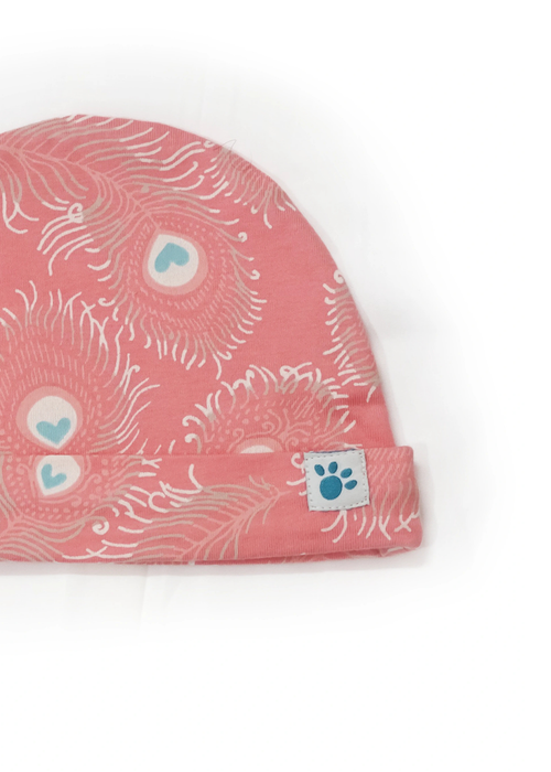 Lucy & Sam Pink Peacock Cosy Hat (0 to 18 Months) - 12 - 18 months Image 3