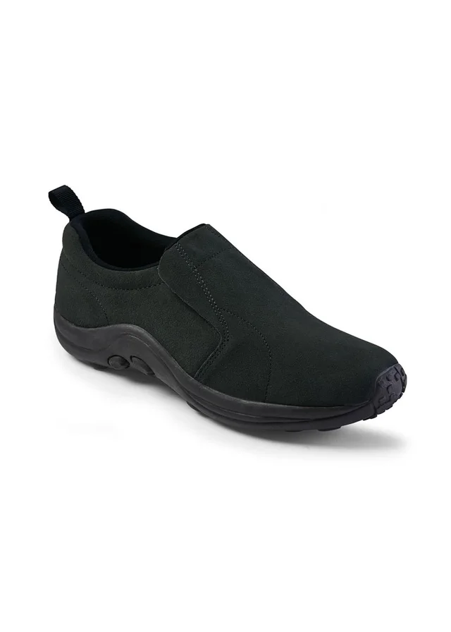 Cotton Traders Black Casual Suede Slip On Shoes