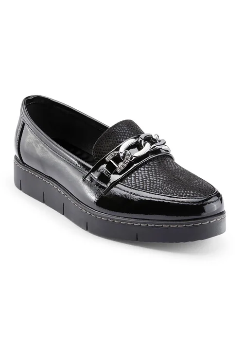 Cotton Traders Black Loafers - Size 7 Image 1