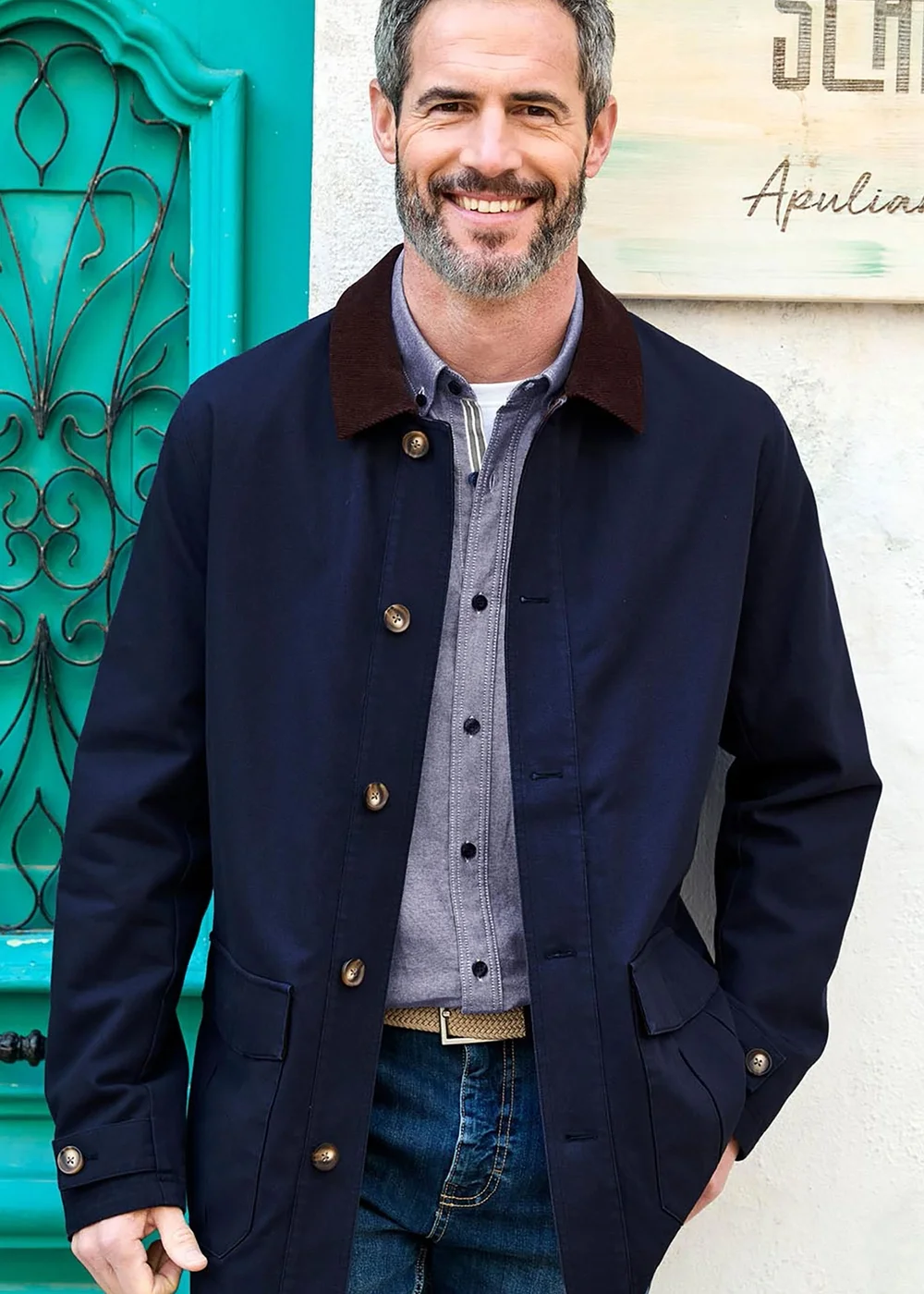 Cotton Traders Twilight Ink Classic Canvas Field Jacket - 2XL Image 1