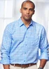 Cotton Traders Blue Frost Long Sleeve Classic Soft Touch Patterned Shirt - Medium Image 2