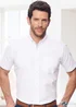 Cotton Traders White Iconic Short Sleeve Plain Oxford Shirt - 3XL Image 3