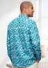 Cotton Traders Light Jade Long Sleeve Classic Soft Touch Print Shirt - Extra Large Image 2