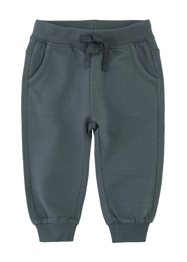 Cool Club Grey Basic Ribbed Cuff Joggers (2-24 mnths)