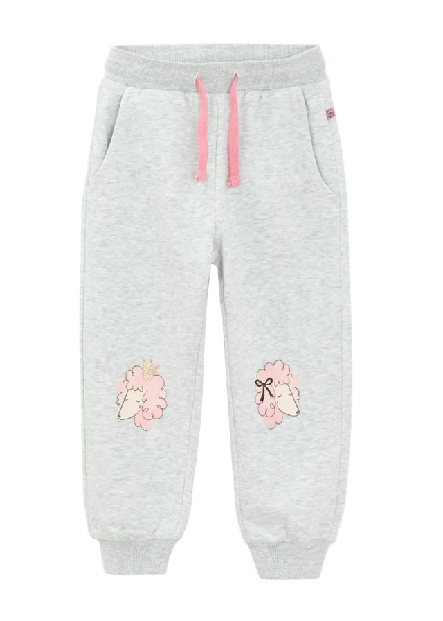 Cool Club Grey Cosy Poodle Print Joggers With Drawstring Waistband (3-7 yrs)