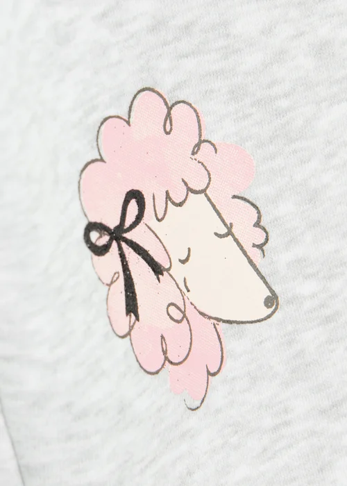 Cool Club Grey Cosy Poodle Print Joggers With Drawstring Waistband (3-7 yrs) - Age 6 Years Image 3