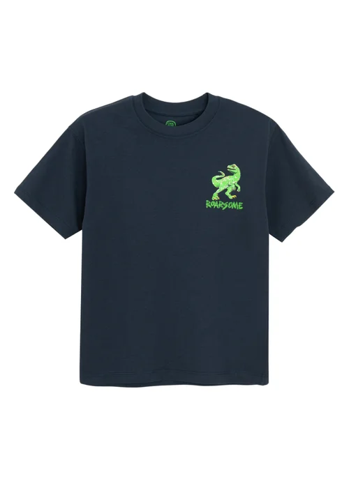Cool Club White 2-Pack Short Sleeve Dinosaur Printed T-Shirts (3-7 yrs) - Age 4 Years Image 4