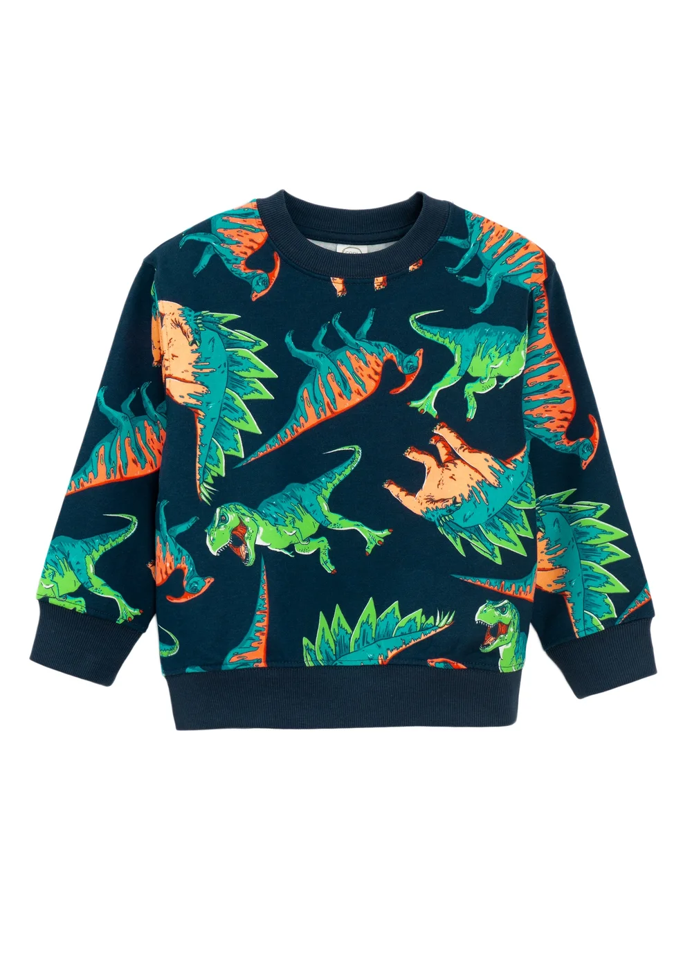 Cool Club Navy Dinosaur Printed Long Sleeve Sweatshirt (2-7 yrs) - 4 Yrs Image 1