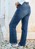 Cotton Traders Stonewash Relaxed Straight Leg Jeans - 12/L27 Image 2