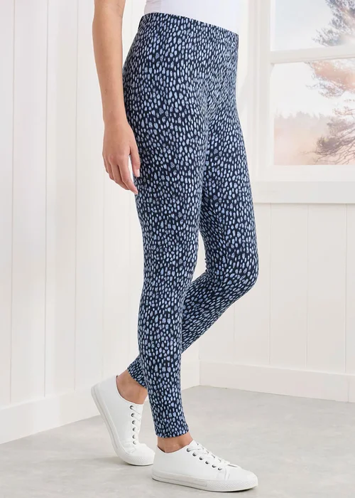 Cotton Traders Navy 2 Pack Of Leggings - 14 Image 2