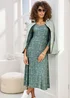 Cotton Traders Everglade Essential Jersey Print Midi Dress - 12 Image 1