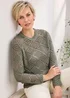 Cotton Traders Pistachio Pointelle Jumper - Size 16 Image 1