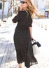 Cotton Traders Black Lace Trim Maxi Dress - 12 Image 3
