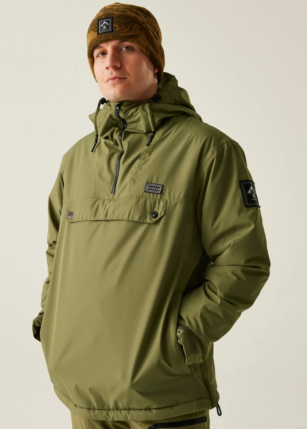 Dare2B Soft Green Freeride Overhead Waterproof Insulated Jacket - L Image 1