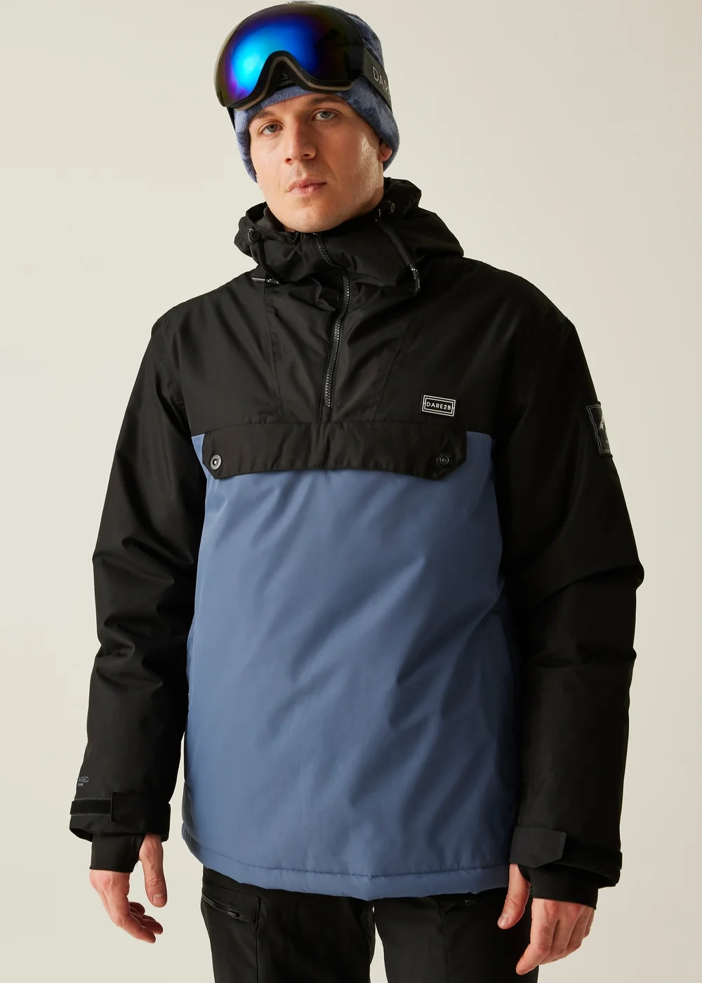 Dare2B Indigo Blue Freeride Overhead Waterproof Insulated Jacket - XS Image 1