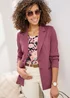 Cotton Traders Burnt Rose Jersey Blazer - 14 Image 1