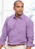 Cotton Traders Dusky Lilac Long Sleeve Classic Soft Touch Plain Shirt - Extra Large Image 1
