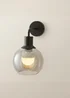 ValueLights Bellamy Black Glass Globe Rechargeable Wall Light - One Size Image 3