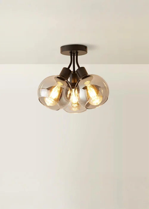 ValueLights Bellamy Black Bubble Cluster Ceiling Light - One Size Image 3