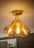ValueLights Bellamy Brushed Gold Bubble Cluster Ceiling Light - One Size Image 2
