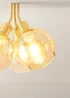 ValueLights Bellamy Brushed Gold Bubble Cluster Ceiling Light - One Size Image 4