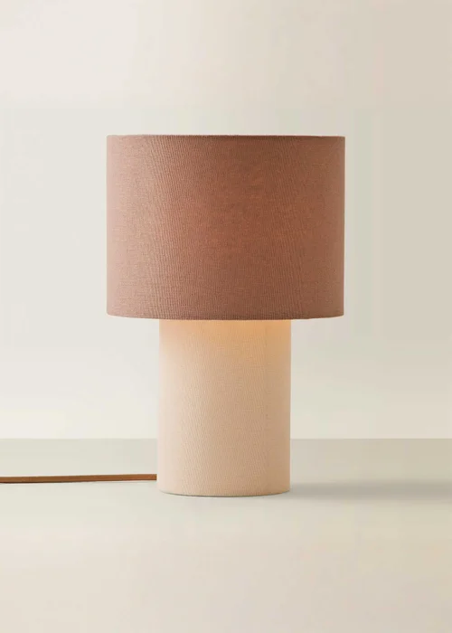 ValueLights Bobby Mocha Fabric Table Lamp - One Size Image 3