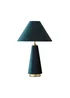 ValueLights Martha Conical Teal Velvet Table Lamp - One Size Image 5