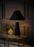 ValueLights Martha Conical Teal Velvet Table Lamp - One Size Image 2