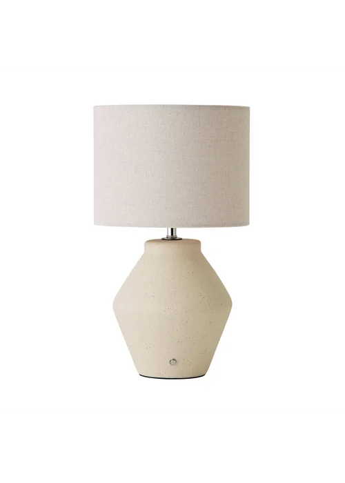 ValueLights Finn Cream Ceramic Rechargeable Table Lamp - One Size Image 5