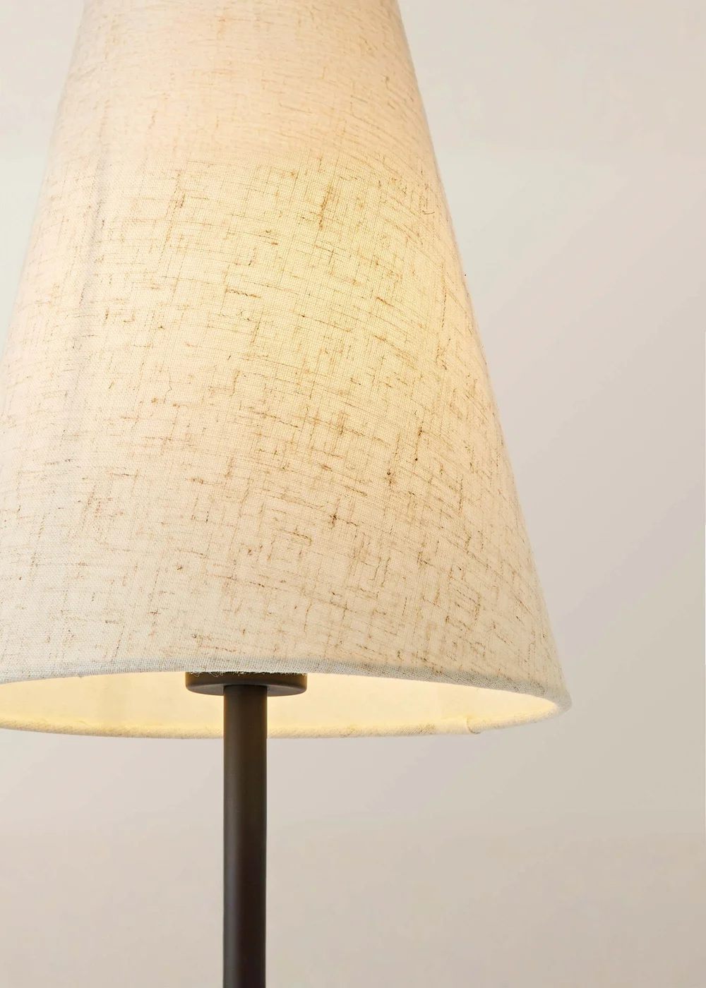 ValueLights Lowe Black Rechargeable Table Lamp with Linen Shade - One Size Image 4