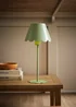 ValueLights Hattie Green Scallop Rechargeable Table Lamp - One Size Image 1