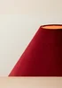 ValueLights Martha Conical Burgundy Velvet Midi Floor Lamp - One Size Image 4