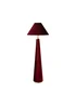 ValueLights Martha Conical Burgundy Velvet Midi Floor Lamp - One Size Image 2