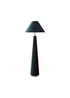 ValueLights Martha Conical Teal Velvet Midi Floor Lamp - One Size Image 2