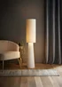 ValueLights Ash Cream Boucle Midi Floor Lamp - One Size Image 1