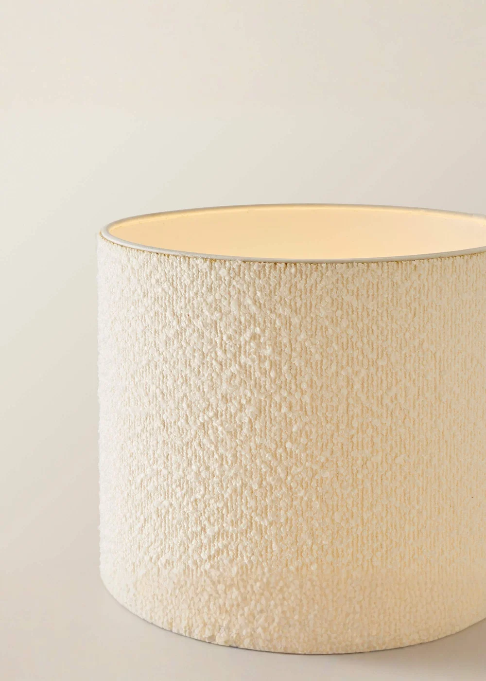 ValueLights Ash Cream Boucle Midi Floor Lamp - One Size Image 4