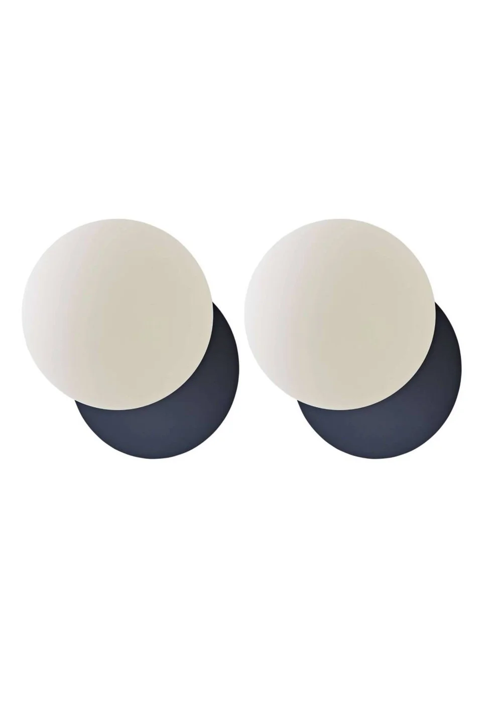 ValueLights Darla Pair of Navy Bathroom Wall Lights with Bulbs - One Size Image 1