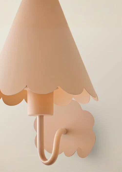 ValueLights Hattie Pink Scallop Rechargeable Wall Light - One Size Image 4