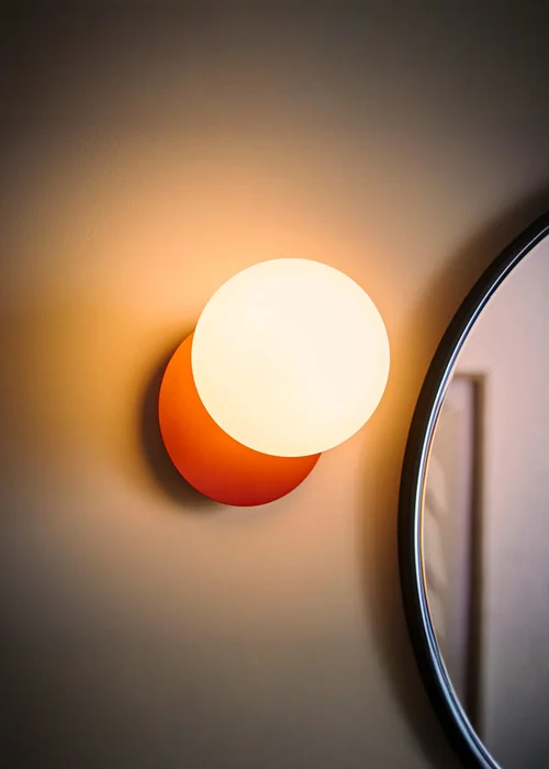 ValueLights Darla Rust Bathroom Wall Light with Bulb - One Size Image 1