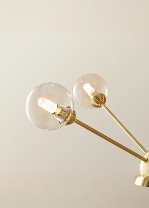 ValueLights Sputnik Gold 8 Way Pendant Ceiling Light with Bulbs - One Size Image 4